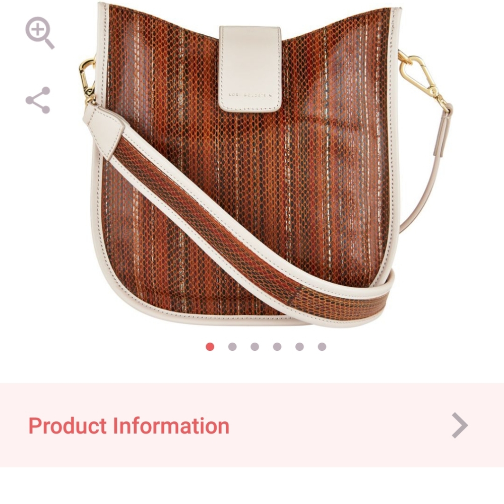 "As is" LOGO Leather Crossbody w/ Guitar Strap